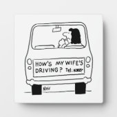 妻の運転は? フォトプラーク (正面)