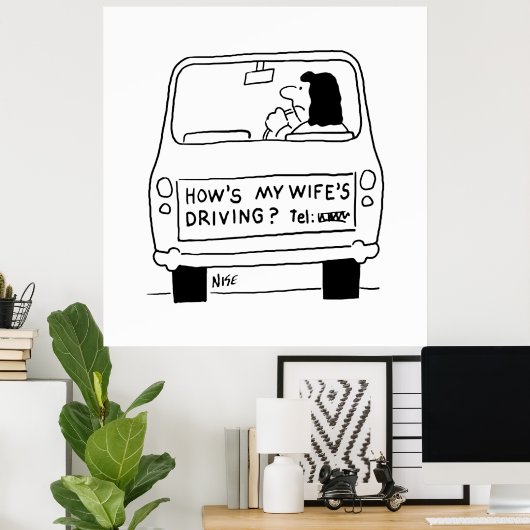 妻の運転は？ ポスター (ホームオフィス)