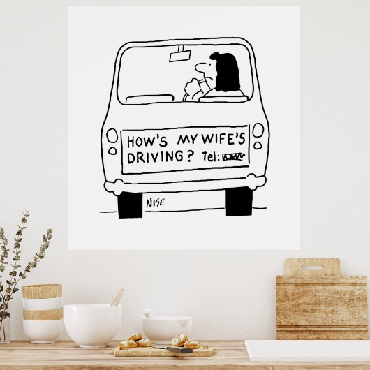 妻の運転は？ ポスター (キッチン)