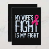 妻の闘いは乳がん治療の闘いだ エンクロージャーカード (正面/裏面)