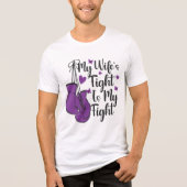 妻の闘いは私の闘い てんかん トライブレンドTシャツ (正面)