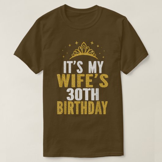 妻の30歳の誕生日30歳の妻 Tシャツ (デザイン正面)