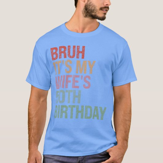妻の50歳の誕生日おめでとう クイーン 50代 女性 Tシャツ (正面)