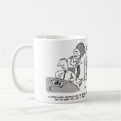 妻はもっとフライパンで練習する必要がある。おもしろい コーヒーマグカップ (左)