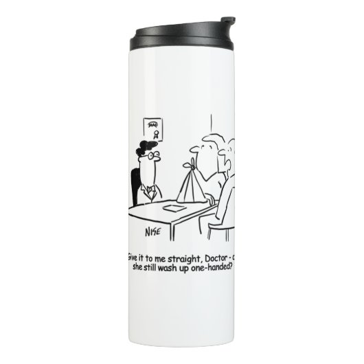 妻はスリング熱タンブラーで腕を折る タンブラー (回転左)