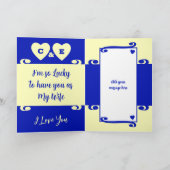 妻はダイヤモンド60周年記念ブルーを愛している カード (内部)