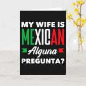 妻はメキシコ人 ある質問_ 面白いメキシコ人タン カード (黄色い花)