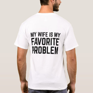 妻は僕の最大の悩み - おもしろ夫 Tシャツ