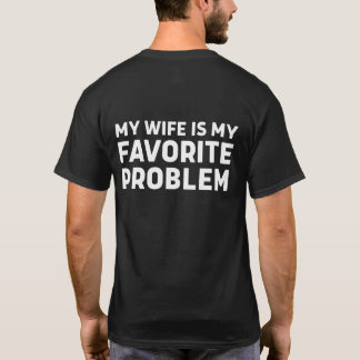 妻は僕の最大の悩み - 面白い夫用ギフト Tシャツ