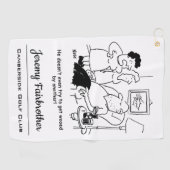 妻は夫が求婚しようとはしないと言う ゴルフタオル (横)