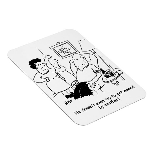 妻は夫が求婚しようとはしないと言う マグネット (右側)