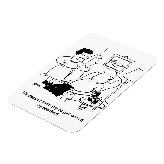 妻は夫が求婚しようとはしないと言う マグネット (左側)