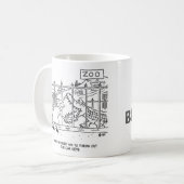 妻は夫に車の鍵を投げたい コーヒーマグカップ (正面左)