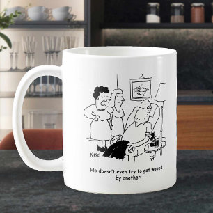 妻は夫は求婚を試みないと言う。おもしろい コーヒーマグカップ