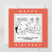 妻は家政婦にビール代を使う カード (正面)