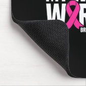 妻は戦士ピンクリボン乳がん患者 マウスパッド (コーナー)