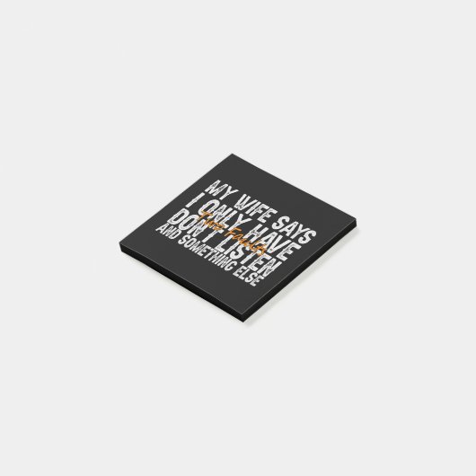 妻は私に二つの欠点があるだけだと言おもしろいう ポストイット (アングル)