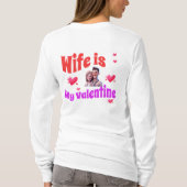 妻は私のバレンタインデー – ロマンチックなバレンタインデー Tシャツ (裏面)