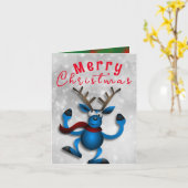 妻へのクリスマスの願い カード (黄色い花)