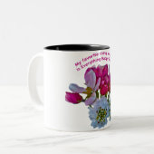 妻へのハッピーバースデー ツートーンマグカップ (正面左)