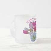 妻へのハッピーバースデー。 フロストグラスマグカップ (正面左)