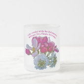 妻へのハッピーバースデー。 フロストグラスマグカップ (中央)