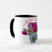 妻へのハッピーバースデー。 マグカップ (正面左)