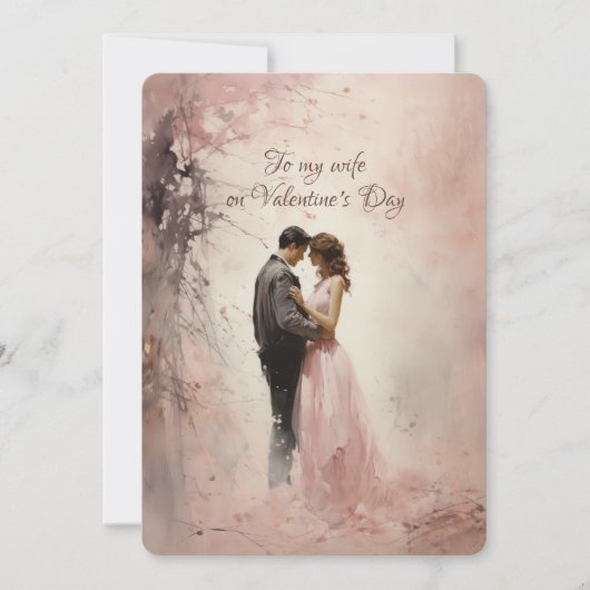 妻へのバレンタインの挨拶 シーズンカード (正面)