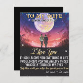 妻へのバレンタインデーのプレゼント サンキューカード (正面/裏面)