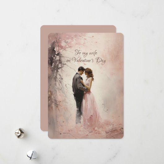 妻へのバレンタインデーのメッセージ シーズンカード (正面/裏面インサイチュ)