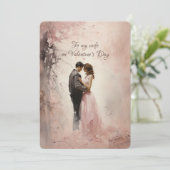 妻へのバレンタインデーのメッセージ シーズンカード (スタンド正面)