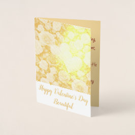 妻へのバレンタイン 箔カード