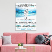 妻へのビーチギフト、妻の誕生日、カップルの愛 キャンバスプリント (インサイチュ (リビング))