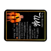 妻へのプレゼント | 夫から妻への愛の手紙 マグネット (横)