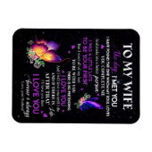 妻へのプレゼント | 夫から妻への手紙 マグネット (横)