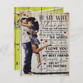 妻へのプレゼント | 愛の名言プレゼント | 招待状 (正面/裏面)