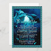 妻へのプレゼント | 愛妻へ 永遠に愛してる 招待状 (正面/裏面)