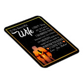 妻へのプレプレゼント | 夫から妻への愛の手紙 マグネット (右側)