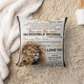 妻へのライオンギフト、愛する妻の誕生日ギフトのアイデア クッション (ブランケット)