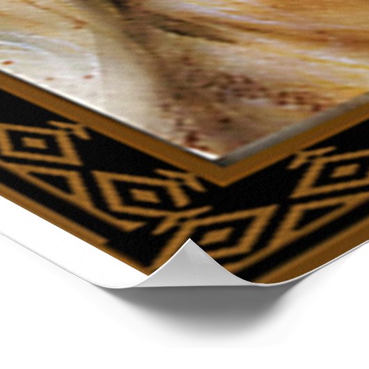 妻へのライオンギフト、愛の妻の誕生日ギフトアイディア ポスター (角)