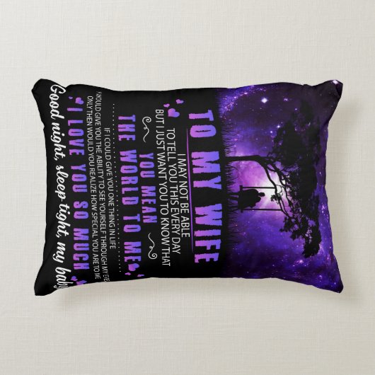 妻へのラブレター ハズバンド からのブランケット アクセントクッション (正面)