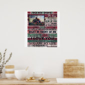 妻への夫の手紙 |愛引用文ギフト ポスター (キッチン)