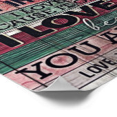 妻への夫の手紙 |愛引用文ギフト ポスター (角)