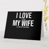 妻への愛が止まらない 面白いアートギフト カード (黄色い花)