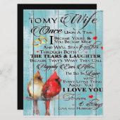 妻への愛の名言, カップル愛の贈り物, 愛する妻 メニュー (正面/裏面)