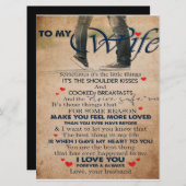 妻への愛の名言, 妻の誕生日, 結婚したカップル メニュー (正面/裏面)