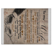 妻への愛引用文 |かわいい家族のプレゼント カッティングボード (正面)