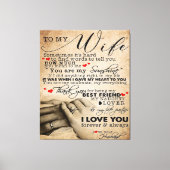 妻への愛引用文 |ホームデコールギフト キャンバスプリント (正面)