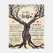 妻への愛引用文 |レトロANDヴィンテージギフト フリースブランケット (正面)