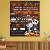 妻への愛引用文 |妻のトレンディープレゼント キャンバスプリント (インサイチュ (リビング))